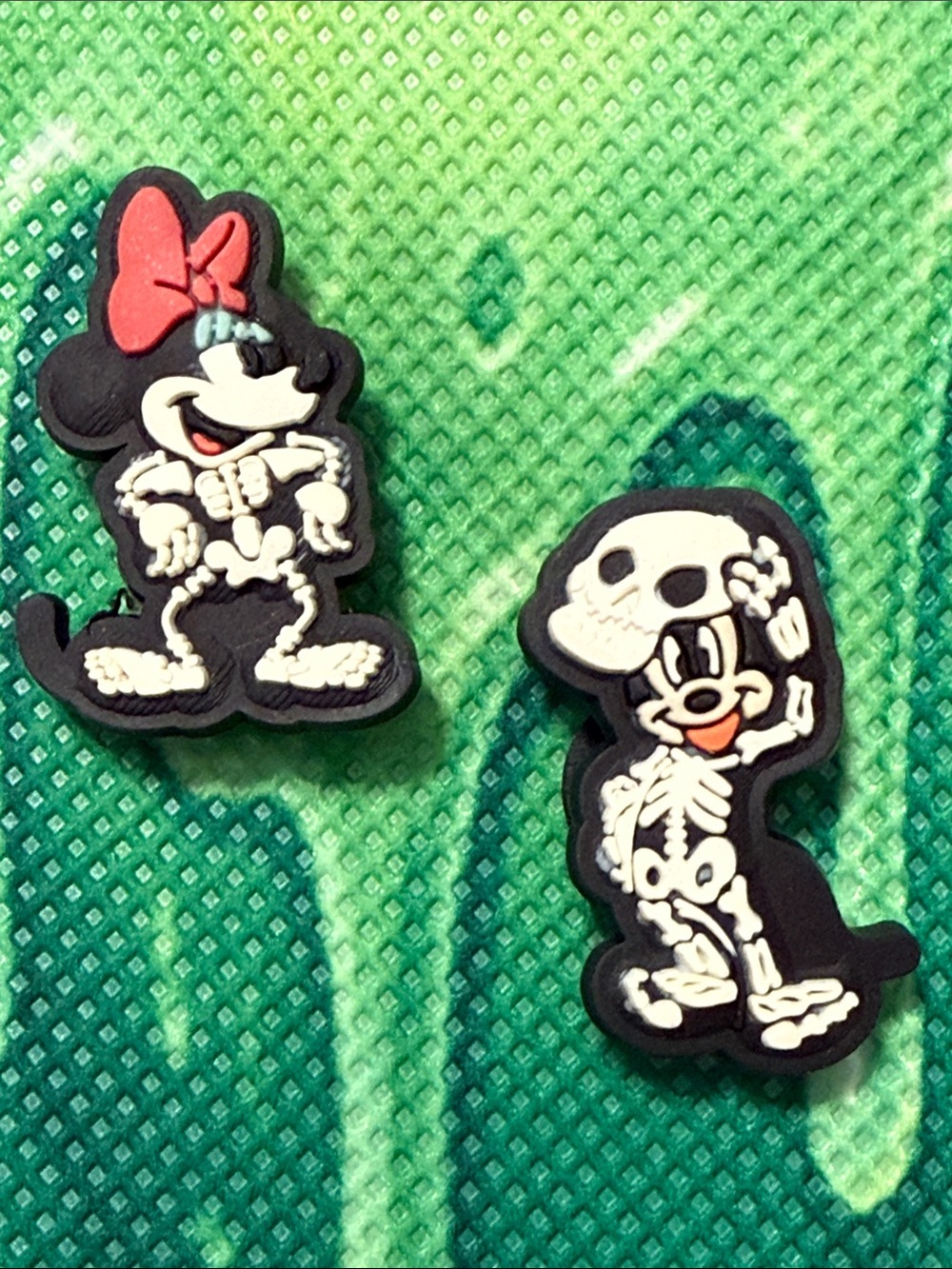 Halloween Mickey & Minnie croc charms set